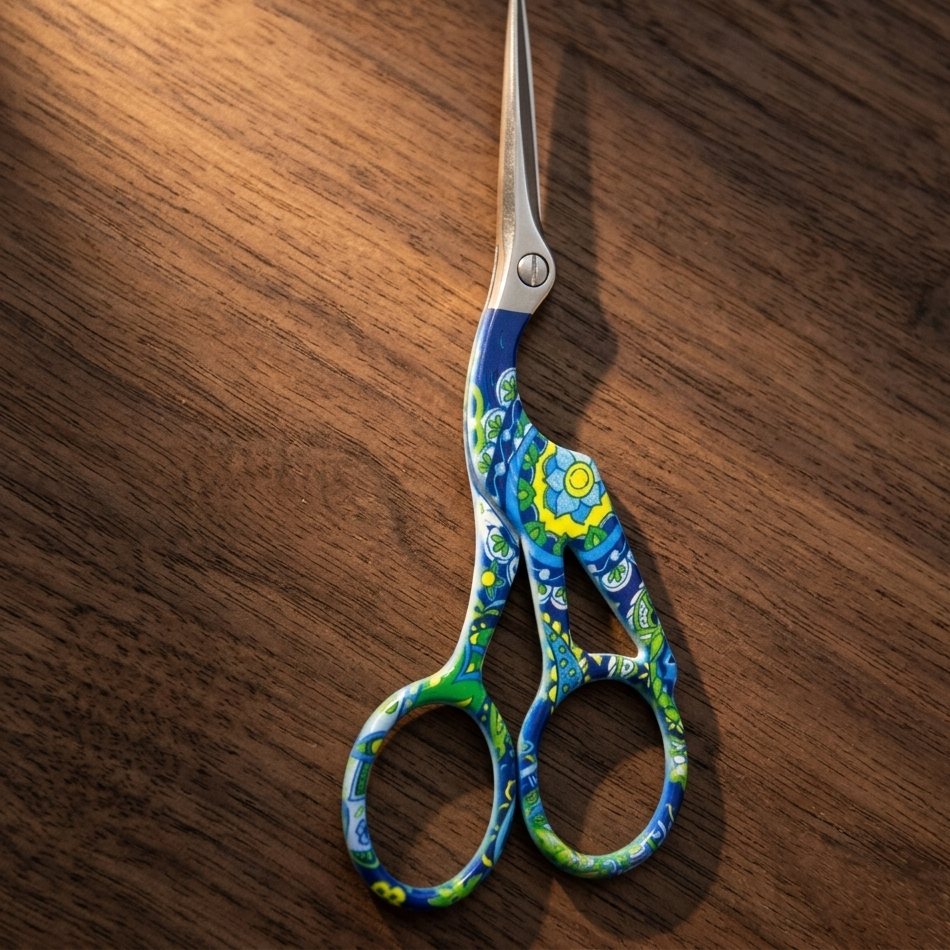 Crane Embroidery Scissors