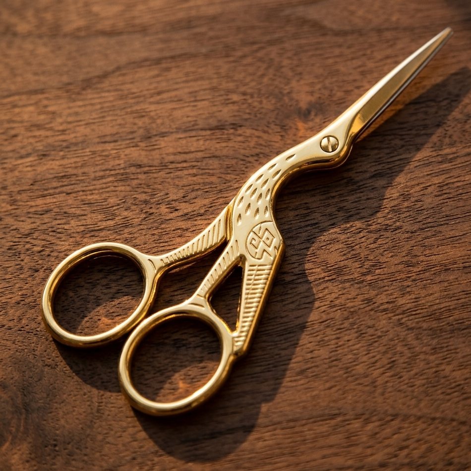 Crane Embroidery Scissors