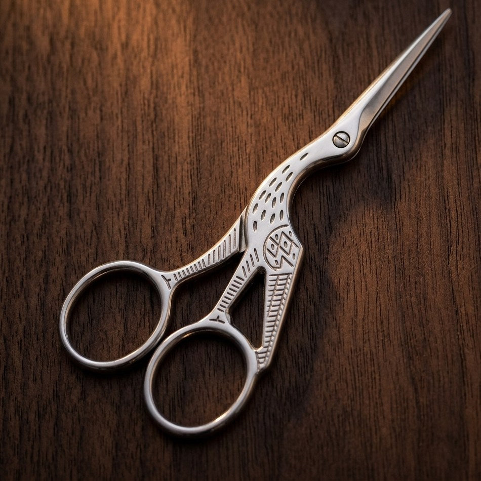 Crane Embroidery Scissors
